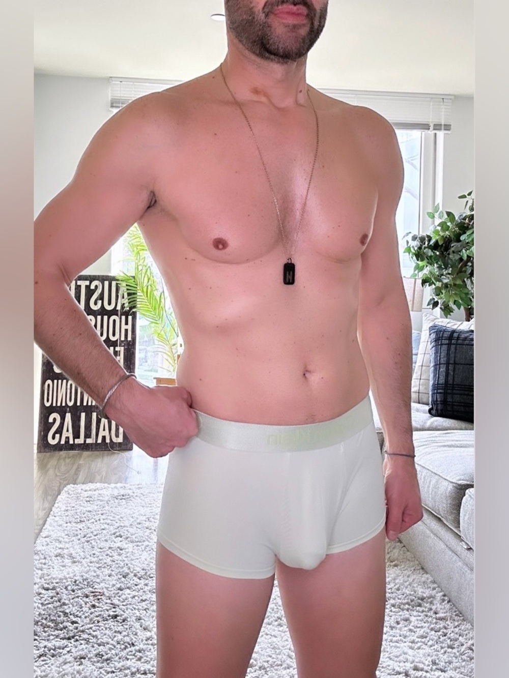 Calvin Klein | Microfiber Tech Low Rise Trunk in Lime Cream (Small) - Picture 6 of 15